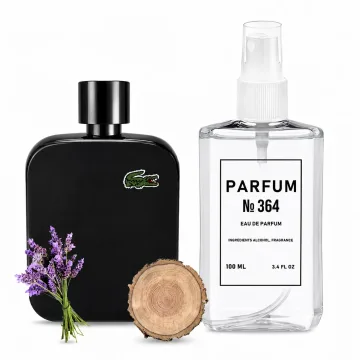 Парфуми №364 (аромат схожий на Eau De Lacoste L.12.12 Noir) Чоловічі 100 мл